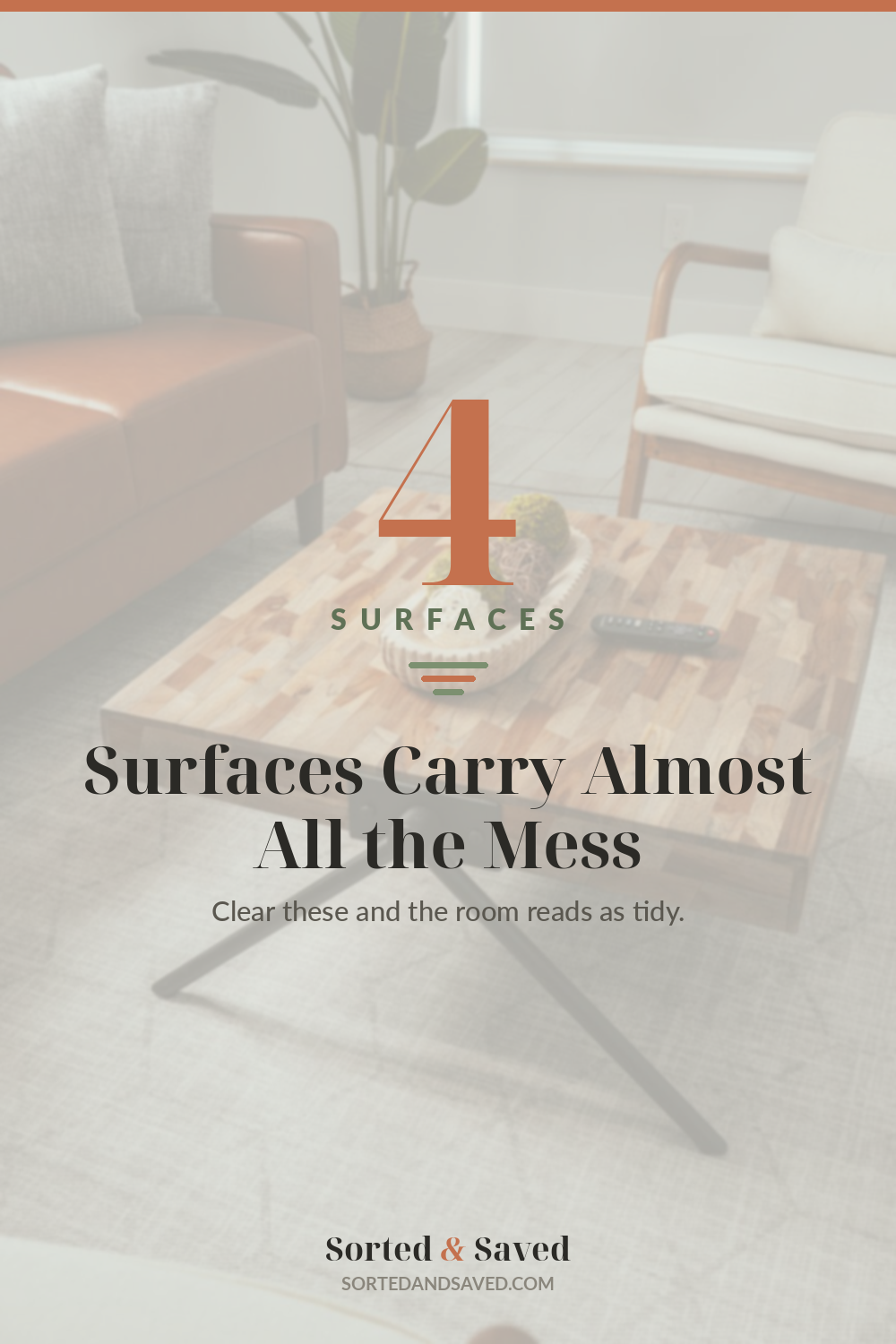The Four-Surface Rule: Why Tidying the Whole House Is the Wrong Goal