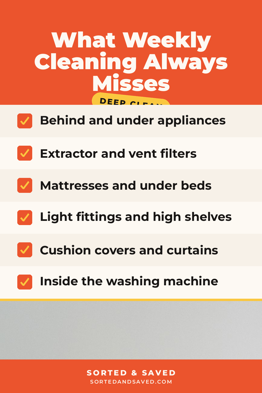 The Deep Cleaning Checklist You Only Need Twice a Year