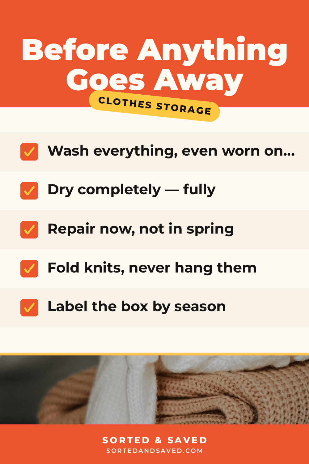 Seasonal Clothes Storage: How to Put Half Your Closet Away Properly